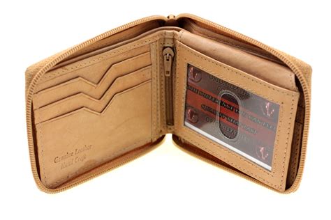 bifold zipper wallet.